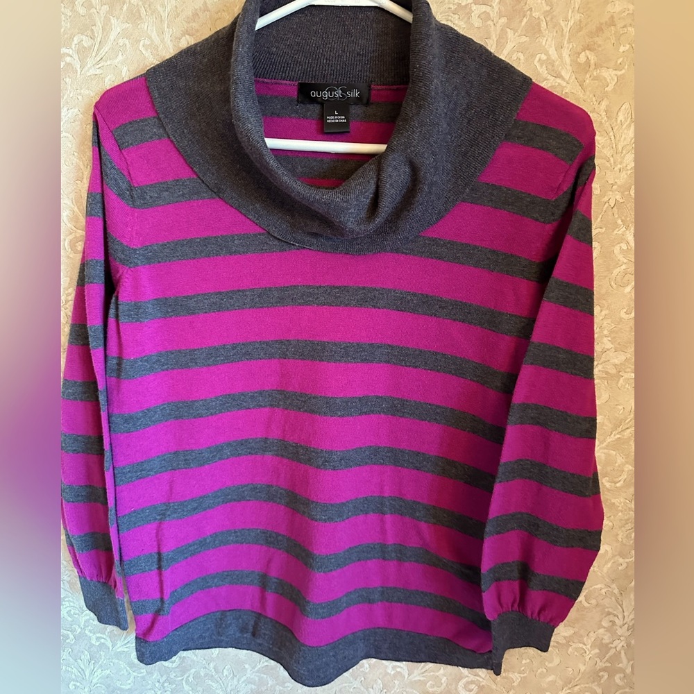 August Silk Lightweight Women’s Long Sleeve Cowl Neck Sweater